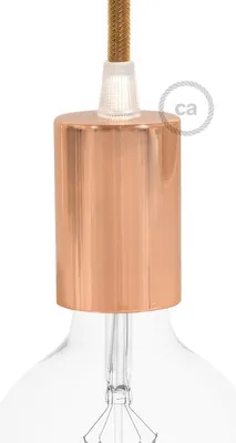 Immagine prodotto di Creative-Cables Kit portalampada E27 cilindrico in Metallo - Conico, Rame