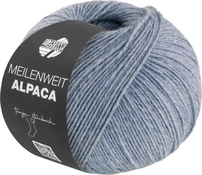 Produktbild von Lana Grossa - Meilenweit 6-fach 150g Alpaca uni 1012 graublau