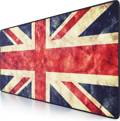 Obrázek produktu pro CSL Herní podložka pod myš, XXL podložka na stůl 900 x 400 mm, přesnost a rychlost, Vintage Flag