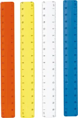 Produktbild von 100 Lineale 17cm in Plastikdose farbig