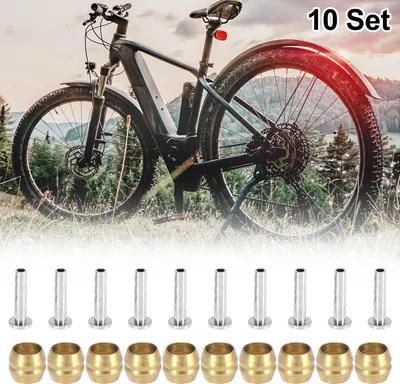 Produktbild von 10 Satz Fahrradbremsolive und Messing Verbindungseinsatz Kit für BH90