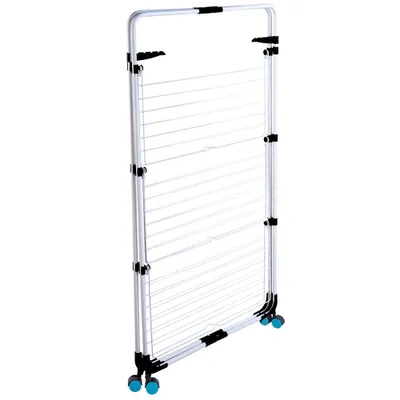 Obrázok produktu pre Excellent Houseware vertikálny sušiak na bielizeň, kov, 69x69x132,5 cm, biely