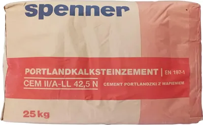 Produktbild von 25kg Spenner Zement CEM II/A-LL 42,5 N EN 197-1 gesackt