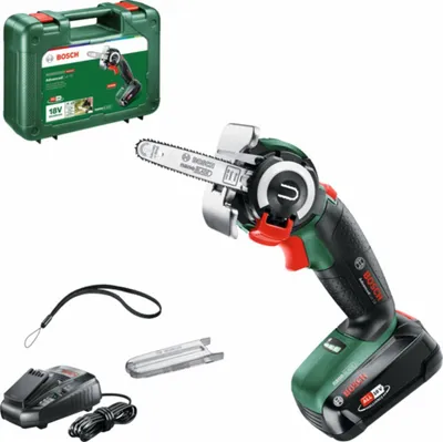 Zdjęcie produktu dla Bosch AdvancedCut 18, 7000 RPM, 6,5 cm, 7000 m/s, Czarny, Zielony, Czerwony, Srebrny, Bateria, 2,5 Ah