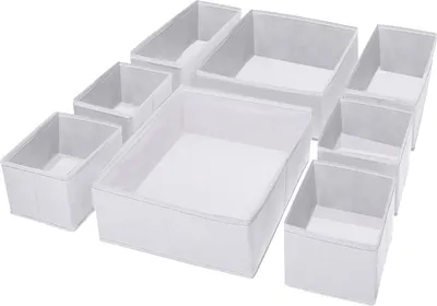 Produktbild von Schubladeneinsatz & -organizer Puricon Schubladen-Organizer, Aufbewahrungsbox für Unterwäsche, Kleidung, faltbarer Kleiderschrank, Schubladenschrank,