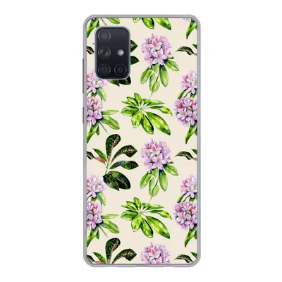Produktbild von MuchoWow® Handyhülle Schutzhülle Hülle für Samsung Galaxy A51 5G Hortensien - Pflanzen - Muster Silikon Softcase Handy Hülle - Abbildung