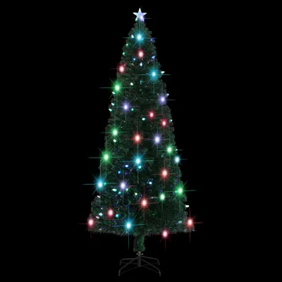Zdjęcie produktu dla vidaXL Sztuczna choinka ze stojakiem/LED 240 cm światłowodowa
