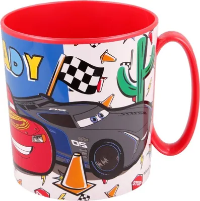 Zdjęcie produktu dla Kubek Disney Cars Plastikowy kubek nadający się do kuchenki mikrofalowej 390 ml