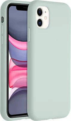 Immagine prodotto di Accezz Custodia in silicone liquido per iPhone 11 - Azzurro cielo
