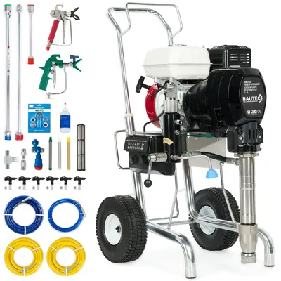 Produktbild von BAUTEC Airless Farbsprühgerät G-79 mit benzinbetriebener Kolbenpumpe | Förderleistung bis 8,3 l/min