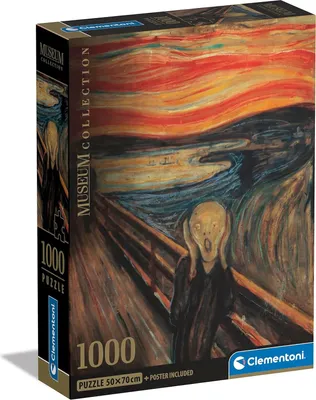 Immagine prodotto di CLEMENTONI CLE puzzle 1000 Compact Museum L'UrloDiMunch 39791