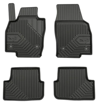 Image de Tapis de sol en caoutchouc pour Skoda Fabia IV 2021- – 4 pièces, noirs, sur mesure