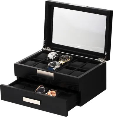 Obrázok produktu pre Rothenschild Box na hodinky RS-2350-20BL na 20 hodiniek čierny