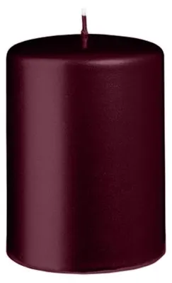 Produktbild von Stumpenkerzen Metallic Glanz Rotbraun Burgundy 100 x Ø 70 mm, 6 Stück