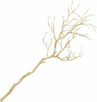 Produktbild von Boltze Dekozweig ASTRA, 98 cm, goldfarben, aus Kunststoff
