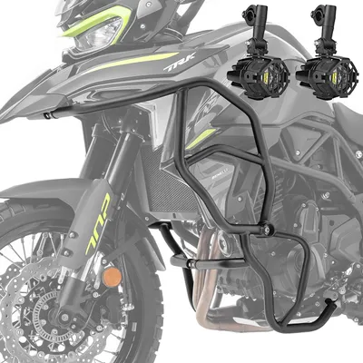 Zdjęcie produktu dla Zestaw crash bar + reflektor do Benelli TRK 702 / X 23-25 KT57 czarny