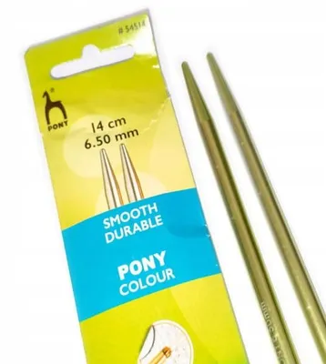 Image de Pony 54514 Embouts d'aiguilles à tricoter 6,5 mm 14 cm