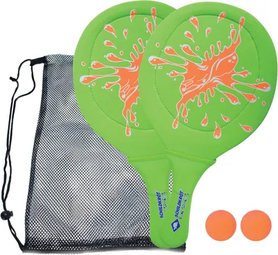 Immagine prodotto di SET PALLONE DA SPIAGGIA IN NEOPRENE verde/arancione