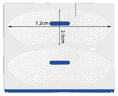 Obrázok produktu pre Náplasti proti chrápaniu, hypoalergénne lepidlo, 120 náplastí, netkaná textília OPP
