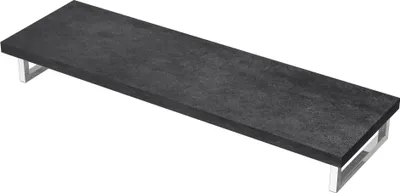 Produktbild von Mai & Mai Waschbeckenauflage 45x160cm inkl. Edelstahlkonsolenträger Waschtischhalter gebürstet Anthrazit