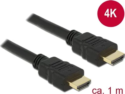 Obrázok produktu pre Delock kábel HDMI A samec > HDMI A samec 4K 1 m