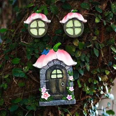Immagine prodotto di Set di porte e finestre per alberi delle fate - Decorazione luminosa per il giardino