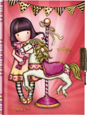 Produktbild von Tagebuch Gorjuss Carousel Lachsfarben (12.8 x 17.5 x 2 cm)