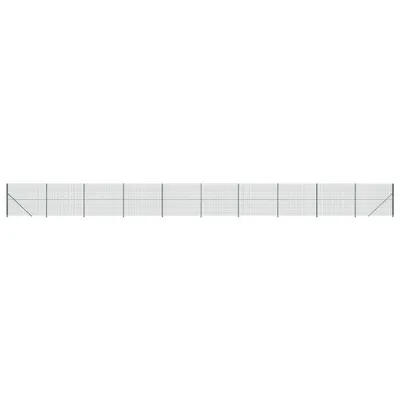 Produktbild von "2026 Promotion" Maschendrahtzaun - Gartenzaun - mit Bodenflansch - Grün 1,4x25 m - Metallzäune CC1700