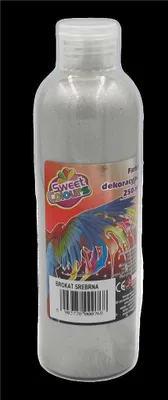 Produktbild von Farba dekoracyjna brokatowa srebrna 250ml