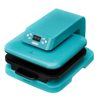 Produktbild von LOKLIK Automatische Transferpresse – Kompakte Heißpresse für Textilien – Blau, 50 × 40 × 30 cm