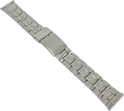 Produktbild von Minott┃Uni Uhrenarmband 22mm Edelstahl silberfarben 29659S