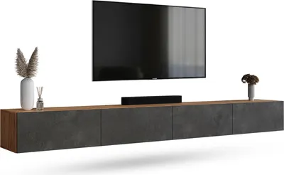 Produktbild von WEST TV Schrank 280 cm Fernsehtisch Sideboard, hängend oder stehend TV Möbel