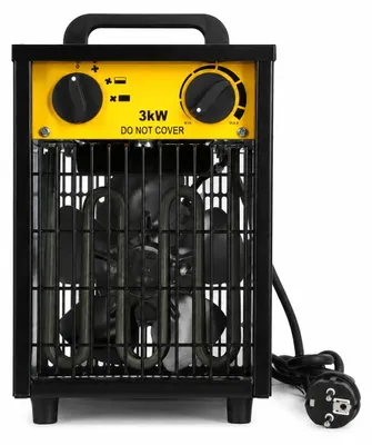 Image de Chauffage de chantier Peviasot, 2000 W, avec élément chauffant en acier inoxydable, thermostat, 3 niveaux de puissance, idéal pour atelier et garage, équipé d'une poignée de transport, Image générée par une IA