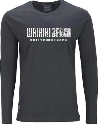 Produktbild von Übergrößen Longshirt Waikiki weiß AHORN SPORTSWEAR Iron Grey 10XL