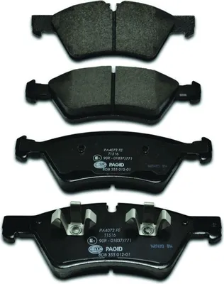 Productafbeelding van Remblokset met slijtage-indicator, 21 mm, HELLA, geschikt voor o.a. Mercedes-Benz R-klasse