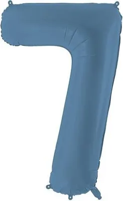Produktbild von Folienballon Zahl „7“, 86cm, marineblau