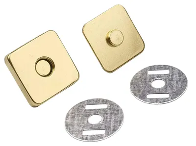 Produktbild von 5 Magnet-Verschlüsse 18x18mm Farbwahl - Taschen Schloss Verschluss