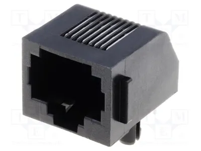Produktbild von 1x Buchse Niederprofil- PIN: 8 Kat: 3 5555162-1 RJ-Steckverbinder System: 8p8c RJ45
