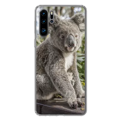 Produktbild von MuchoWow® Handyhülle Schutzhülle Hülle für Huawei P30 Pro Koala - Regal - Pflanzen - Kinder - Jungen - Mädchen Silikon Softcase Handy Hülle - Schutzdeckel