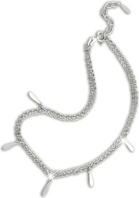 Produktbild von SilberDream Fußkette 925 Sterling SILBER 25cm Blätter Damen Echt-Schmuk D2SDF5045J