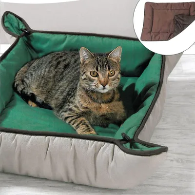Produktbild von Katzenkorb Katzenbett Katzendecke Hundebett Hundekorb Haustierdecke Liegekissen