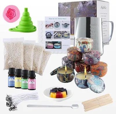 Produktbild von Famanu Kerzenmacher Set - Starterset für Duftkerzen - DIY Kerzenherstellung
