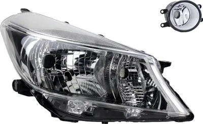 Immagine prodotto di Fari compatibili per Toyota Yaris XP13 dal 09/2011 al 07/2014, modello H4, con fendinebbia. Codici: 811300D450, 812100D040, 1608422280, 3550157L00, 3550157L01, 812100D. Johns