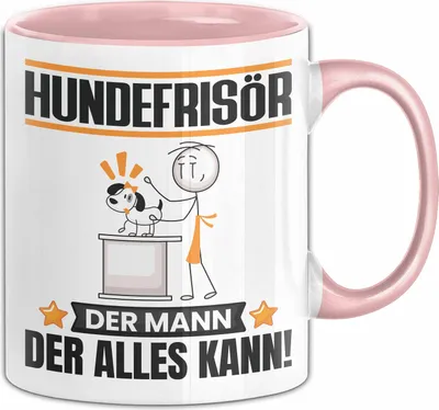 Produktbild von Hundefrisör Tasse Geschenk für Hundefrisör Der Mann Der Alles Kann Geschenkidee zum Geburtstag (Rosa)