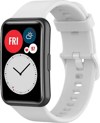 Productafbeelding van imoshion Siliconen bandje voor de Huawei Watch Fit - Wit