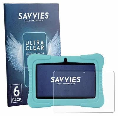 Produktbild von 6x Für SaveFamily Kids Tablet 7" Schutzfolie Savvies Displayschutz Display Schutz Folie Klar Transparent