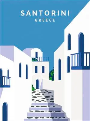 Produktbild von Leinwandbild Santorini 57x77 cm