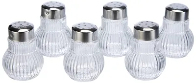 Image de Fackelmann 6 mini saupoudreuses Rubin, saupoudreuse à épices, verre