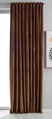 Produktbild von Verdunkelung Vorhang »Milano« Samt blickdicht Schlaufenband Tunneldurchzug Blackout Bügelband kürzbar Taupe 1 Stück HxB 280x135 cm, 20357
