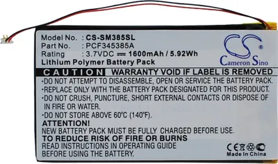Image de TECHTEK Batterie compatible avec [Samsung] Napster MP3 player, PMPSGY910, Y910, YP106G remplace PCF345385A